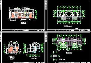 杭州精品排屋建筑施工圖紙免費(fèi)下載 別墅圖紙
